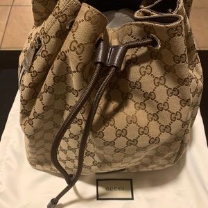 Brand New Gucci Drawstring Backpack